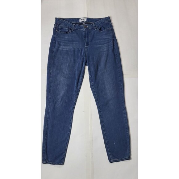 Paige Hoxton Ankle Womens Blue Skinny Jeans Size 30 - Picture 2 of 9
